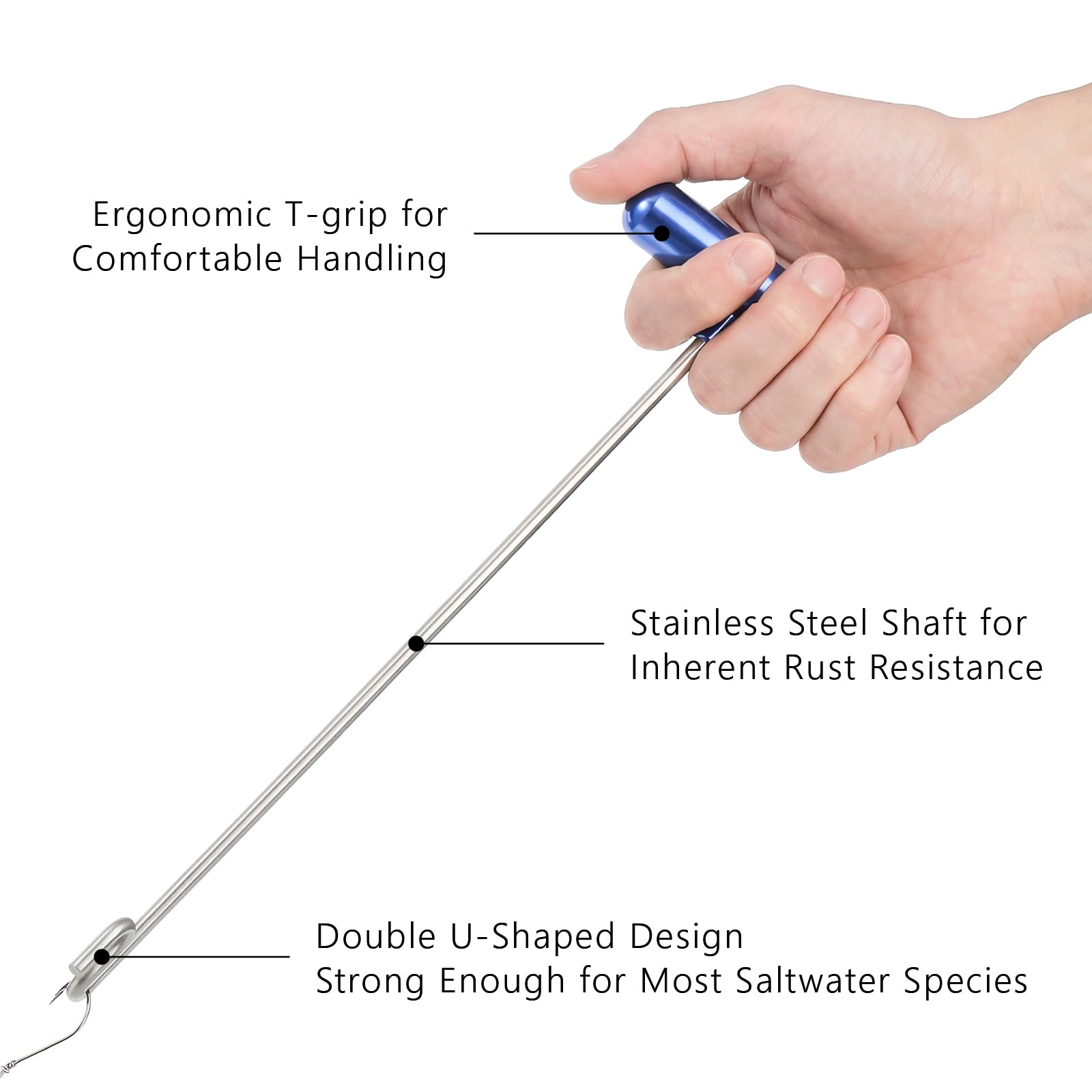 Elsjoy 2 Pack Fishing Hook Remover, 12