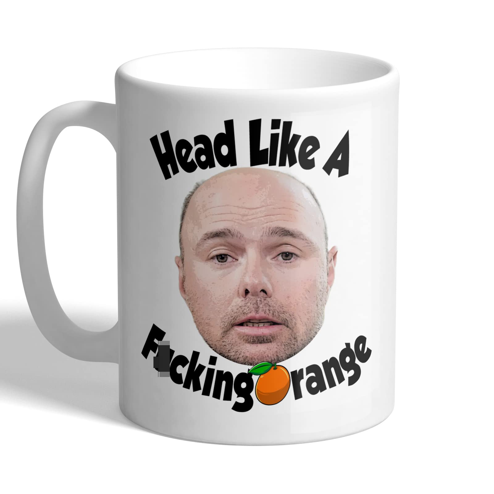 I Love Mugs - Head Like A F*cking Orange - Karl Pilkington - Mug, Ceramic, 11fl.oz.