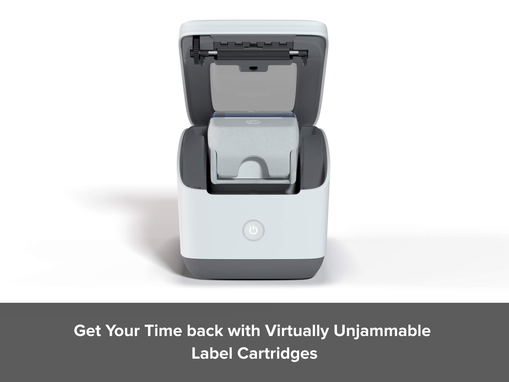 Zebra ZSB Series Mailing Labels - Potato Starch-Based, Recyclable Label Cartridge - Versatile, Cloud-Based Adhesive Labels for Printer - 2.25x4"