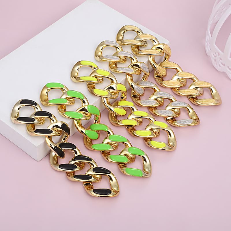 NANZU 1000PCS 15 * 3MM ABS Acryl Kette BuckleLinking Ringe Große Stecker Acryl Twist Link Jump Ring Kette für DIY Schmuck Machen Telefon/Tasche Kette