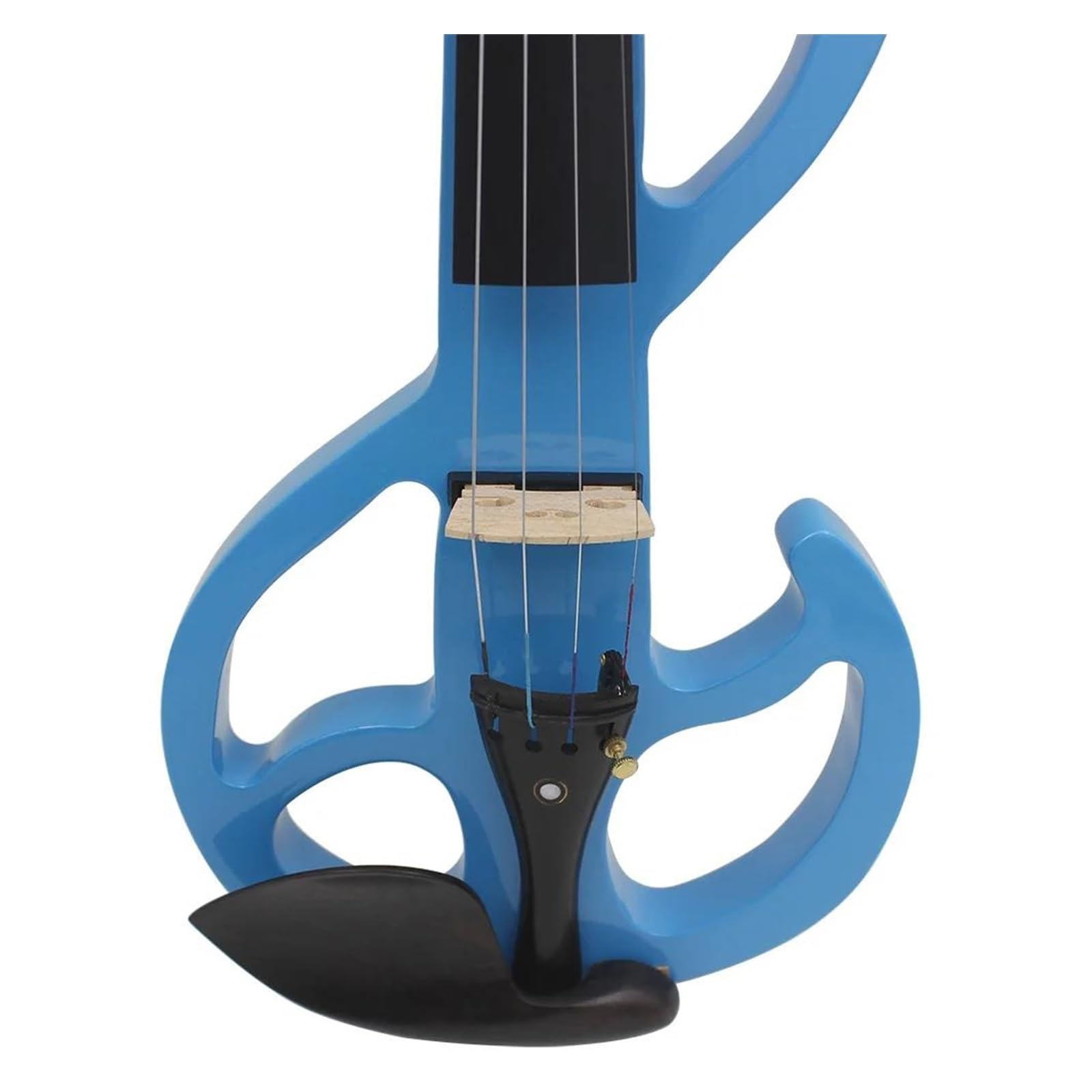 Violino Elettrico 4/4 Con Finitura Blu Tavola In Acero Tastiera In Ebano Strumento A Corde Violino