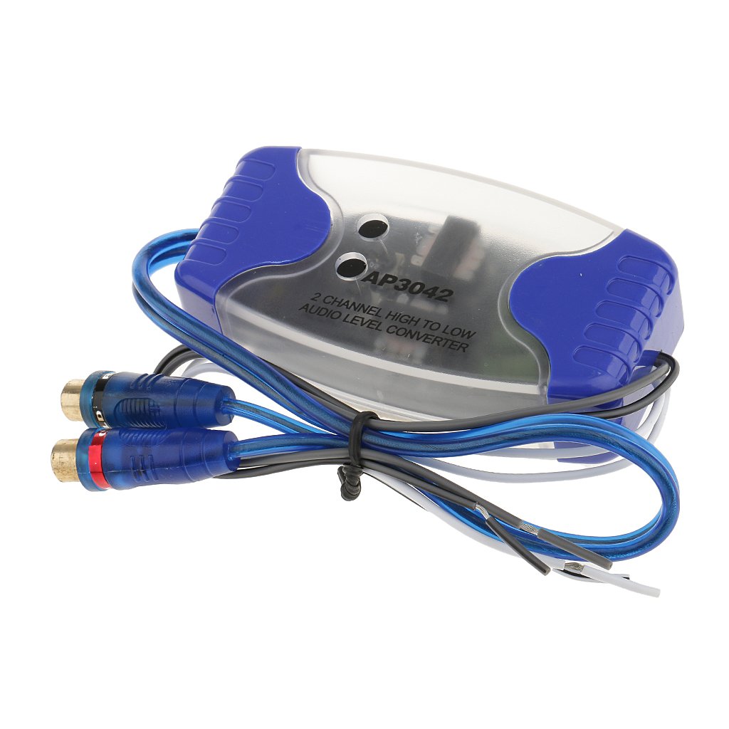 Segolike Car Speaker Wire to RCA Adapter 2 Channel High to Low Audio