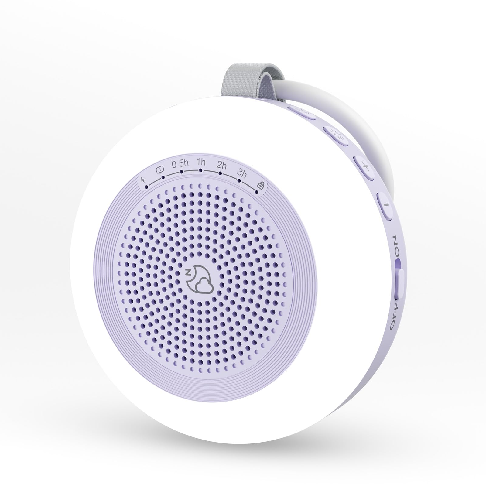 Portable Sound Machine,LEICEX White Noise Machine,33 Soothing Sound 10 Colors Night Light Sleep Machine for Baby Kids,Timer and Memory, Travel Sound Machine for Sleep Office Privacy Travel(Purple)