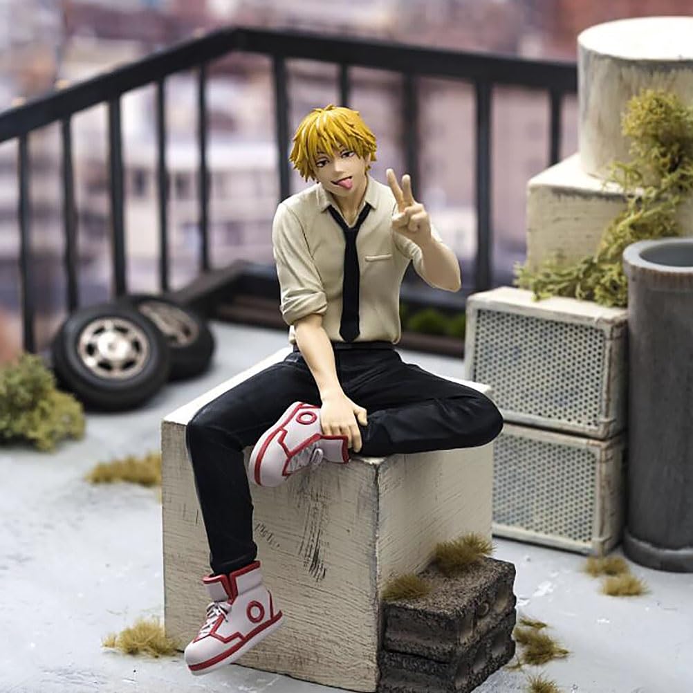 Amazon.co.jp: QIANGZI 14cm チェーンソーマン デンジ PVC スタチュー