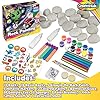 Kids Rock Painting Kit Bulk Pack 80+ Pieces - 20 Rocks, 5 Glow in The Dark & 12 Standart Paints, 5 Metallic Markers - Art Supplies for Kids Toy Gift Ages 6+ #5