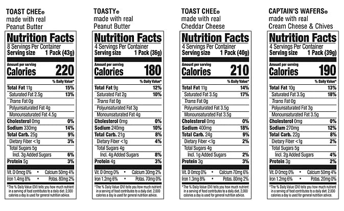 La'nce Variety Pack Sandwich Crackers, 40 pk.