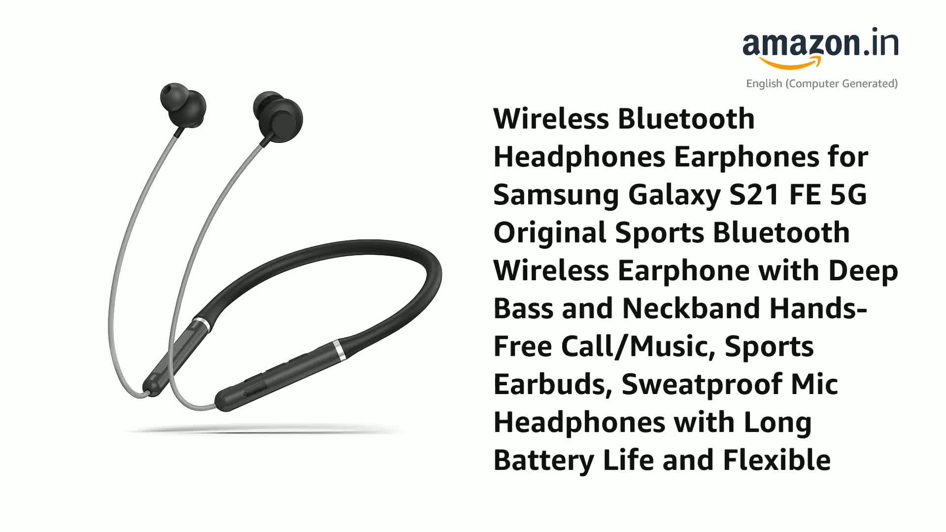 Wireless Bluetooth Headphones Earphones for Samsung Galaxy S21 FE