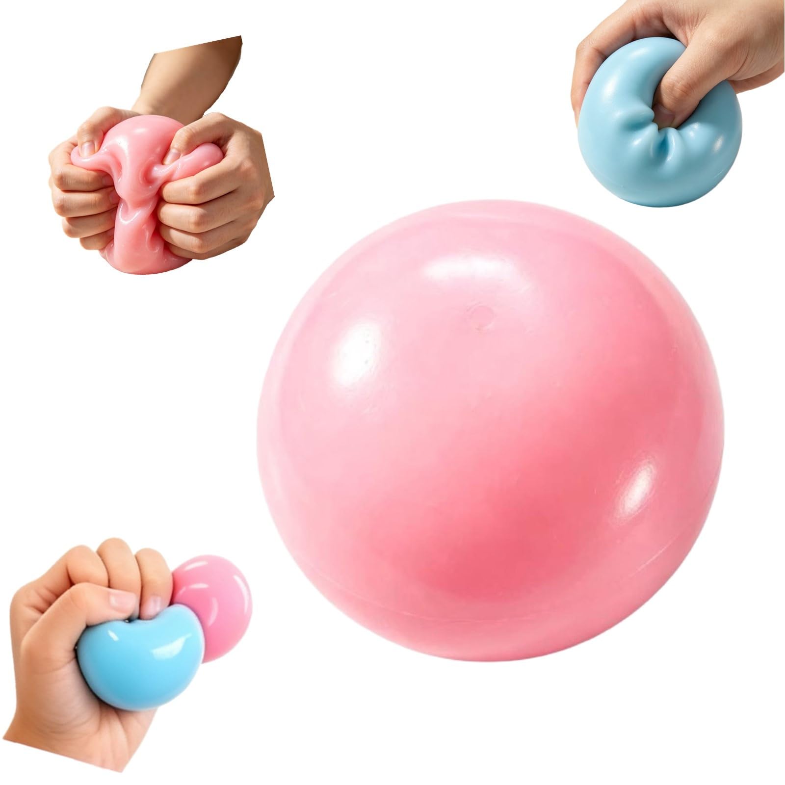 Squishy Dough Stress Ball,Squeeze Fidget Toy Anxiety Stress Relief 8cm
