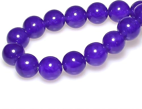 Miniatura 40 de MJDCB Natural Multicolor Volcanic Lava Stone Round Loose Stone Beads DIY for Jewelry Bracelet Making 15" (6mm, White)