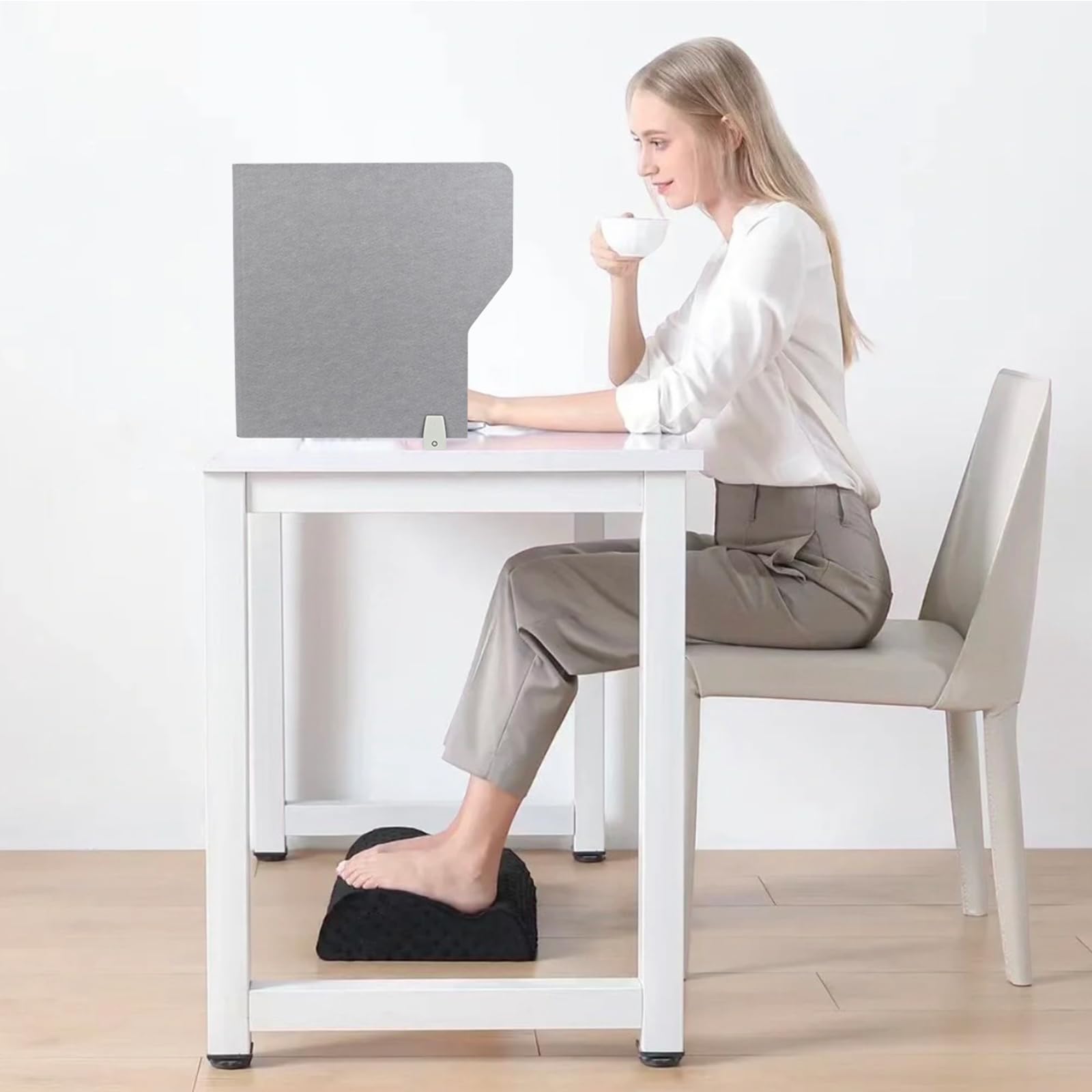 jxgzyy Lot de 2 séparateurs acoustiques de bureau - 80 x 50 x 50 cm - Pour salle de classe - Cloison acoustique brute à clipser - Réduit le bruit et la distraction visuelle - Pour maison, bureau