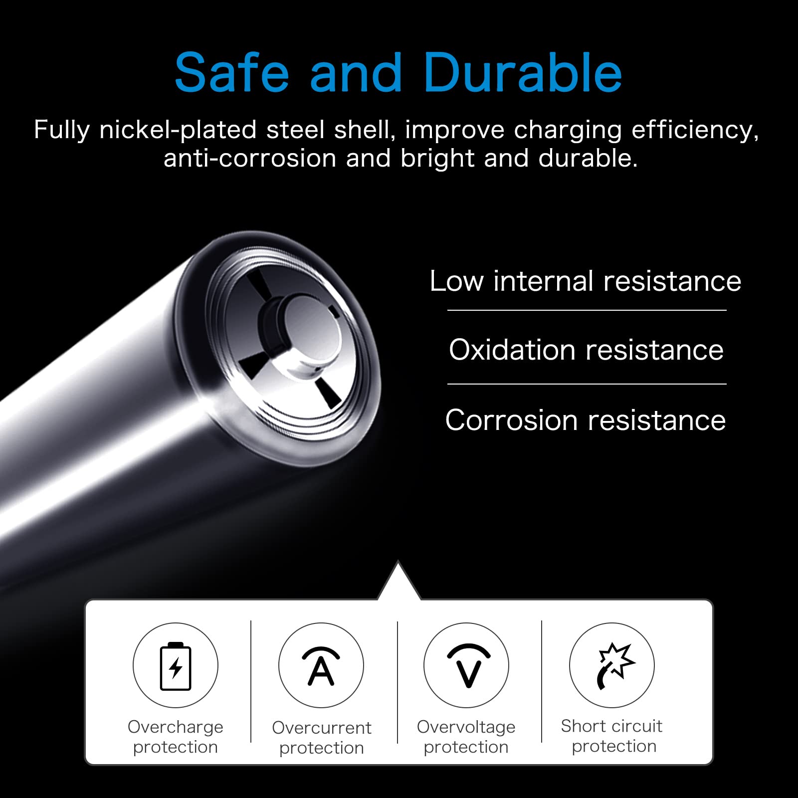 CITYORK Piles lithium-ion rechargeables AA AAA avec 4 piles au lithium AA 1,5 V 3000 mWh et 4 piles AAA 1200 mWh et chargeur de batterie
