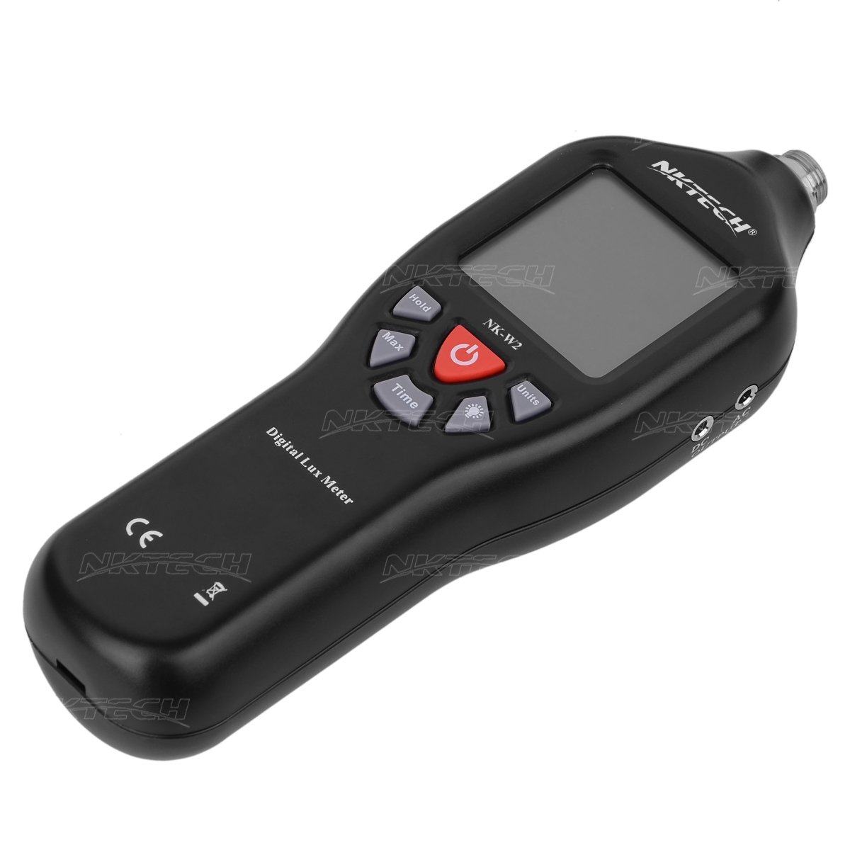 Nk-w2 Lux Mètre Enregistreur de données numériques Luxmetre Datalogger FC lumière prise en charge USB PC enregistrer Plage de mesure 0,1 à 200 000 rétroéclairage LCD testeur