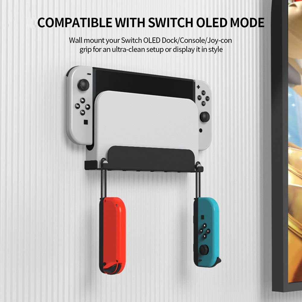 Staffa di supporto da parete per console di gioco per switch e controller rack di archiviazione