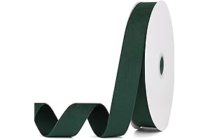 Dark Green Velvet Ribbon, Premium Quality for DIY Projects