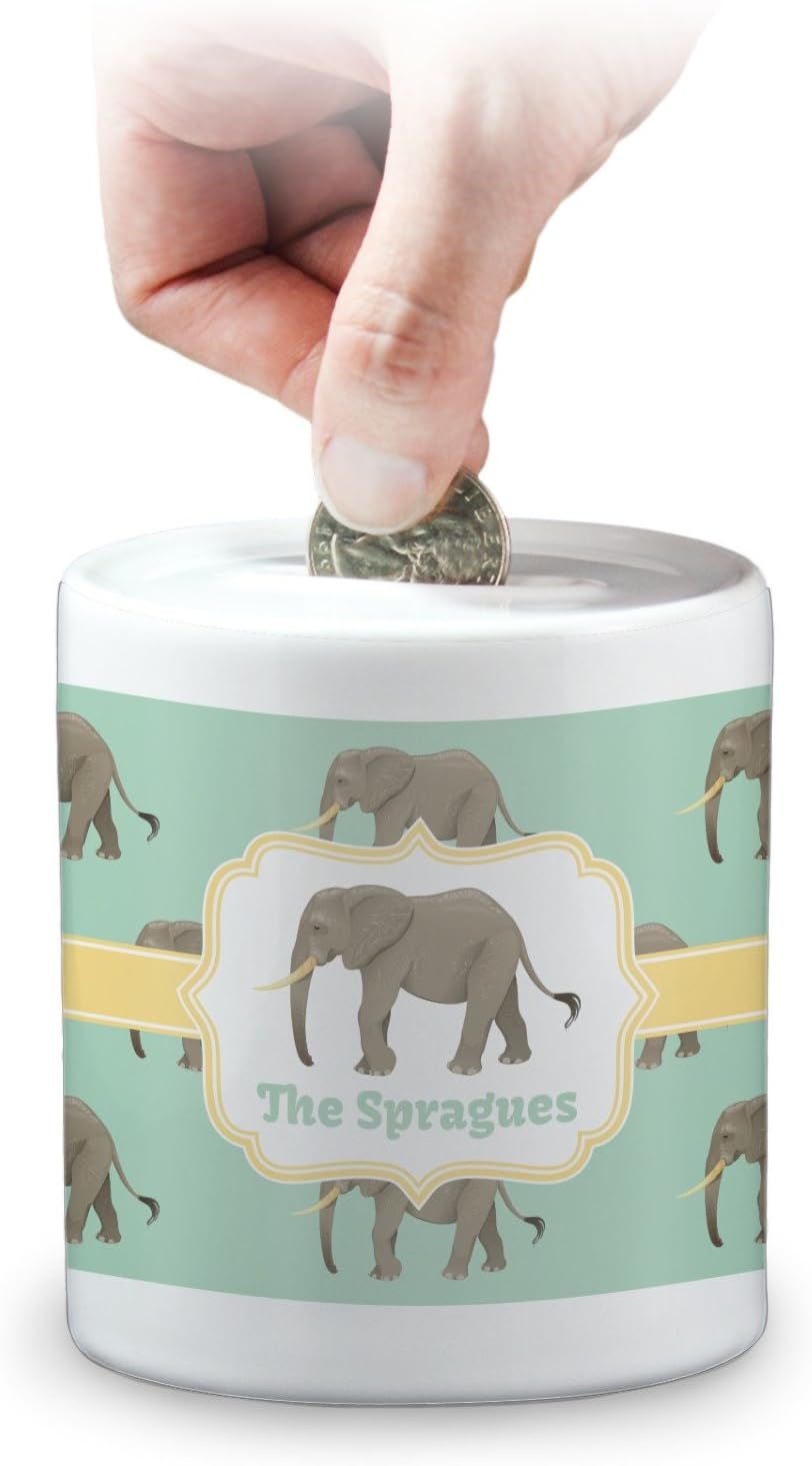 RNK Shops Elephant Coin Bank (Personalized)