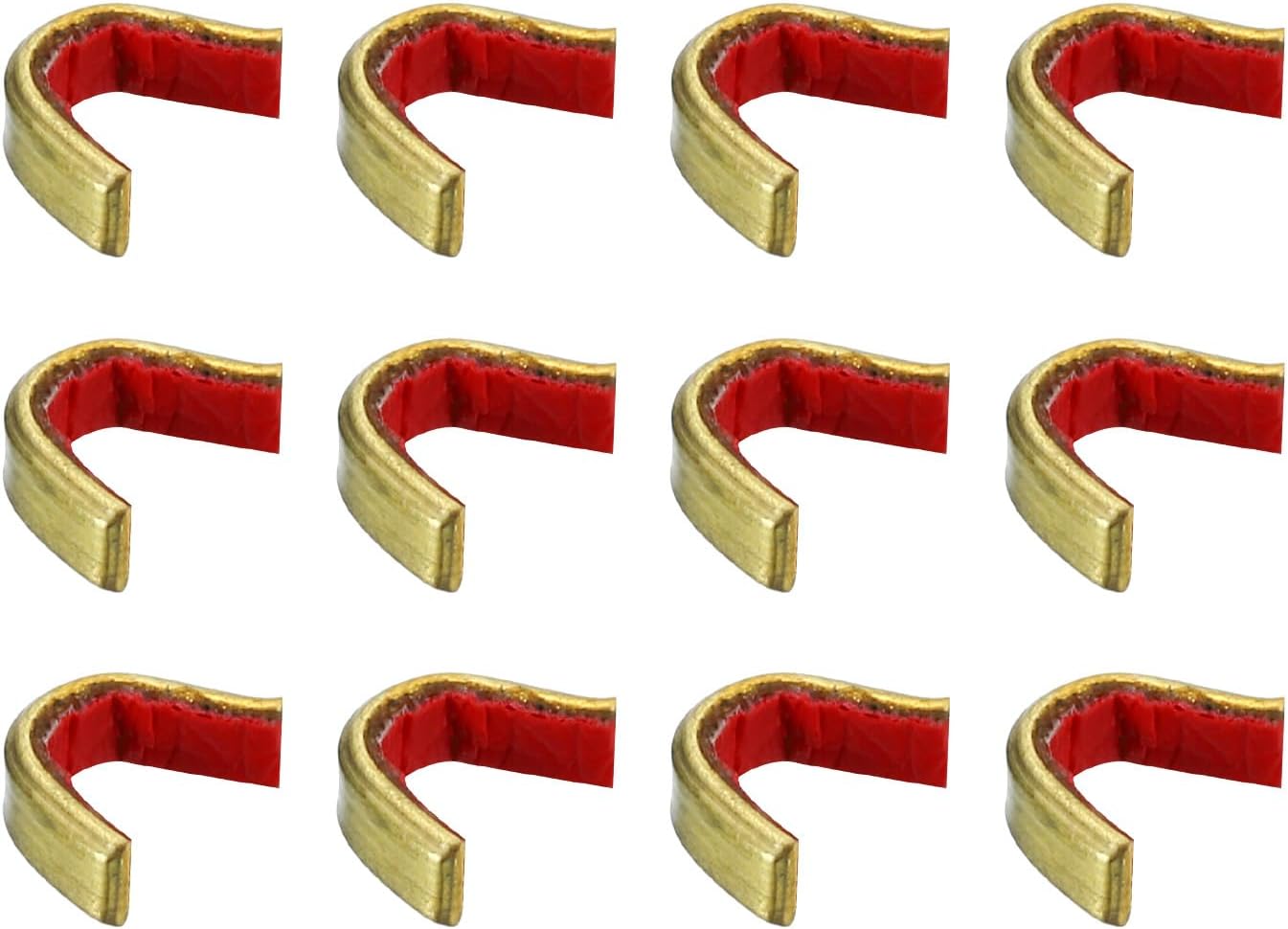 PATIKIL Knock Points 30 Pack Brass Archery String Knocking Point Bow String Back for Compound Bows and Recurve Bows Red