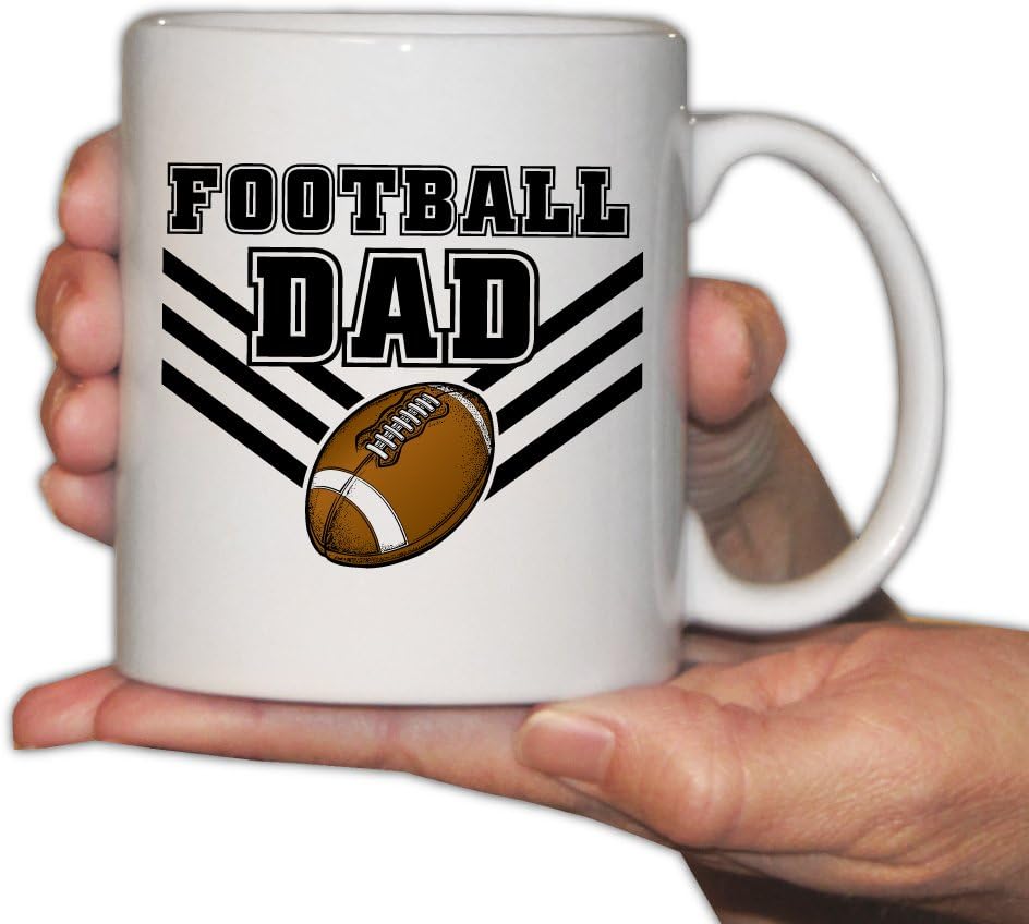 VictoryStore 15oz Large Coffee Mug - Dad Coffee Mug (Football Dad Mug)