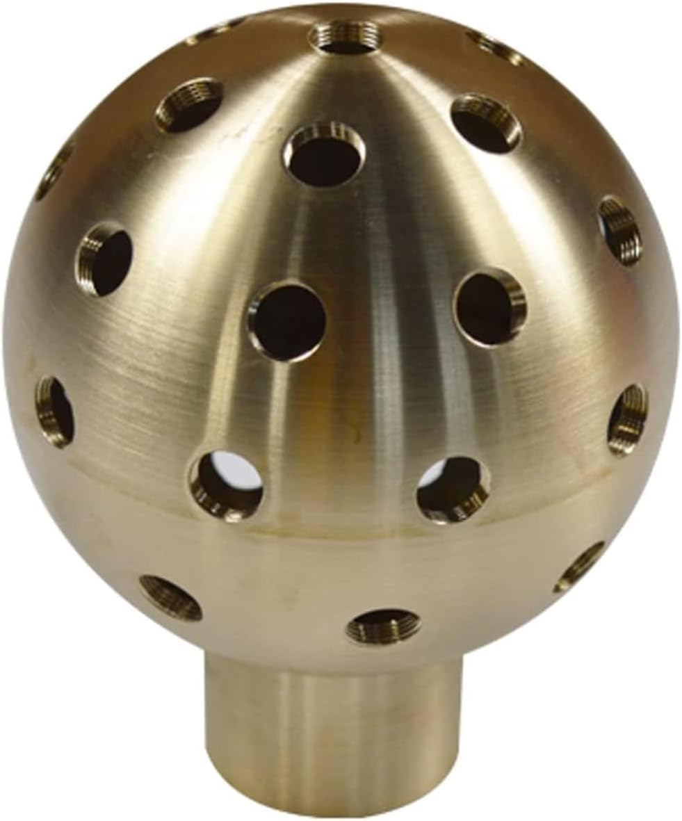INTBUYING Fountain Nozzle 1.5’’ DN40 Dandelion Stainless Steel Crystal Ball Water Spray Pond Sprinkler for Garden Outdoor Pond Decorations