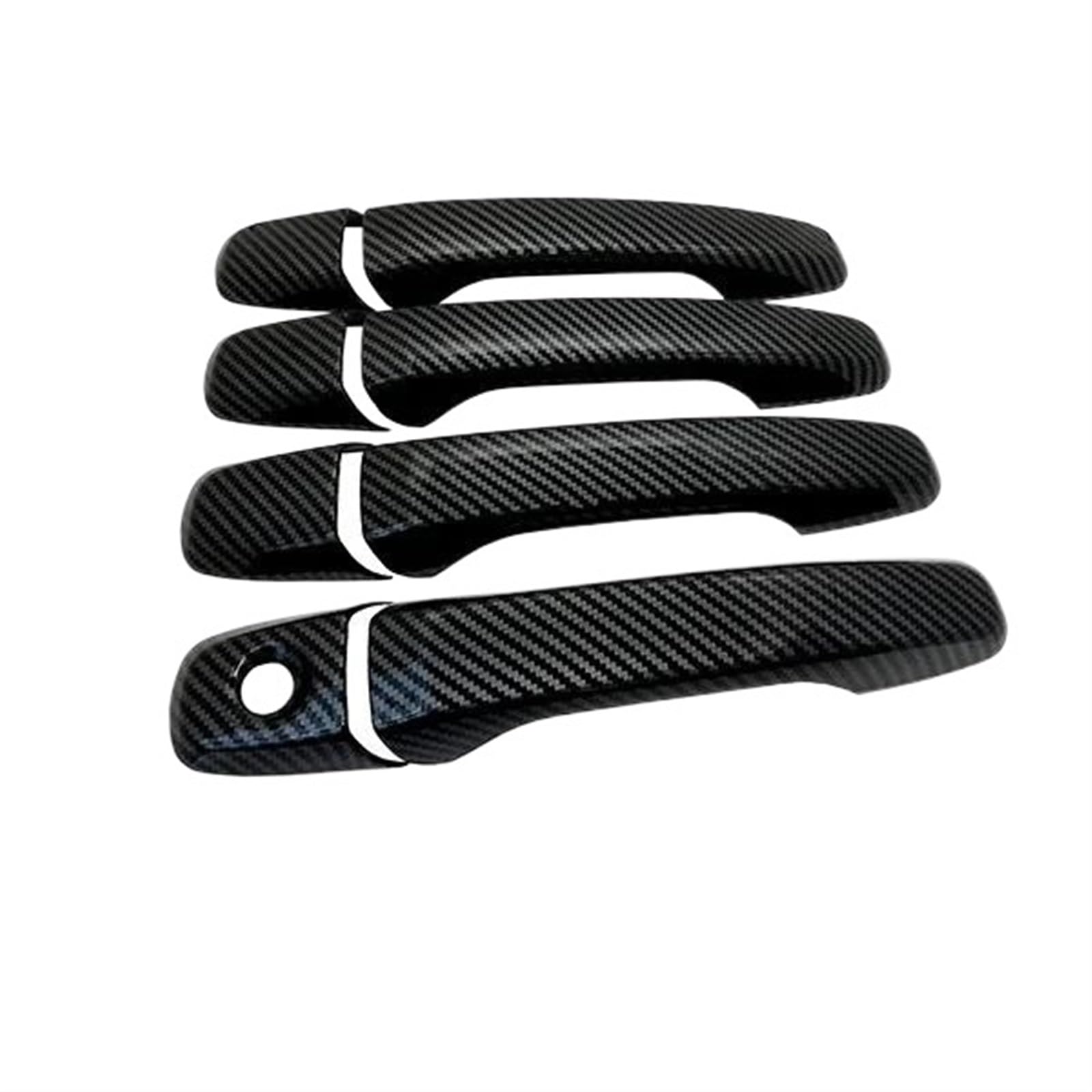 Lzbzhb 4Handle 1 Keyhole Car Exterior Outsidedoor Handle For Explorer U502 2011~2018 Classic Car Exterior Accessories Creative Sticker Trim Carbon Fiber For Smart Door Handle Cover(4Handle 1 Keyhole)