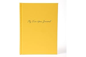 Easiest to Use 5 Year Journal: Quick 6x8.25 Inch Size (Yellow)