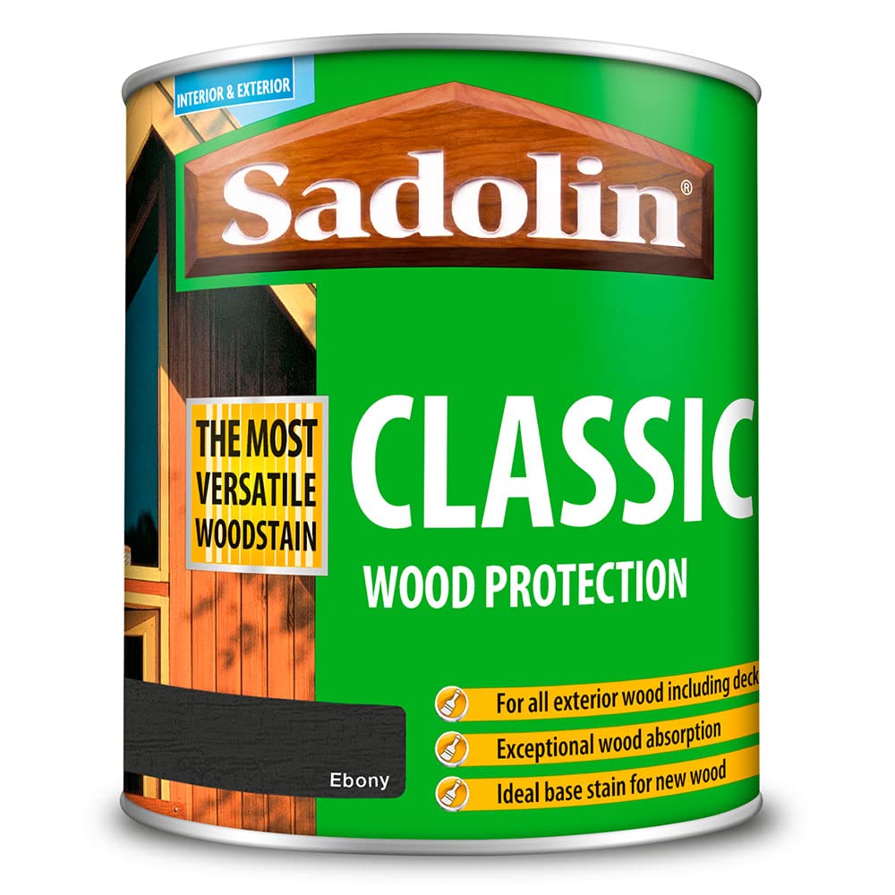 Sadolin Classic Wood Stain Base Coat 1L Ebony