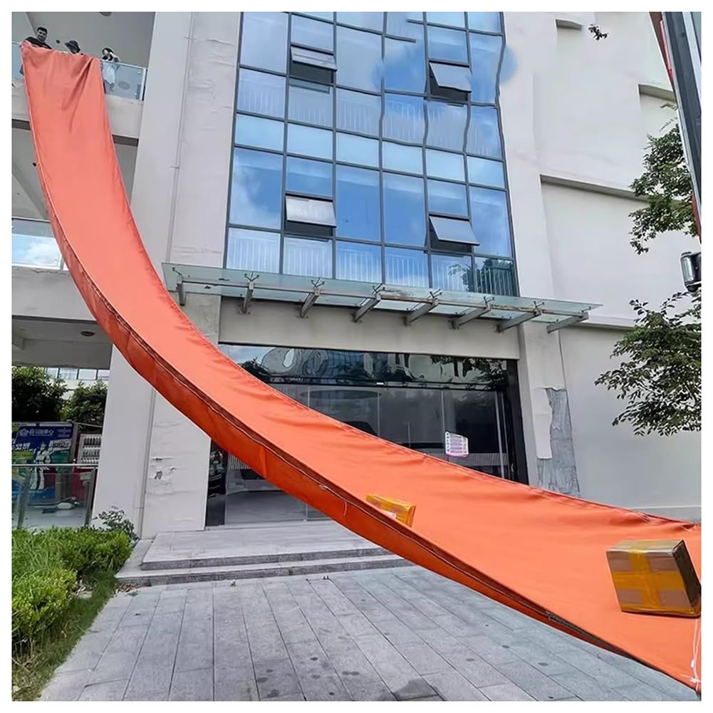 IYUESQ Heavy Duty Unpowered Cargo Chute - 1.5x23m Construction Trash Conveyor Slide for Efficient Debris Removal, Durable and Reliable Waste Management Solution