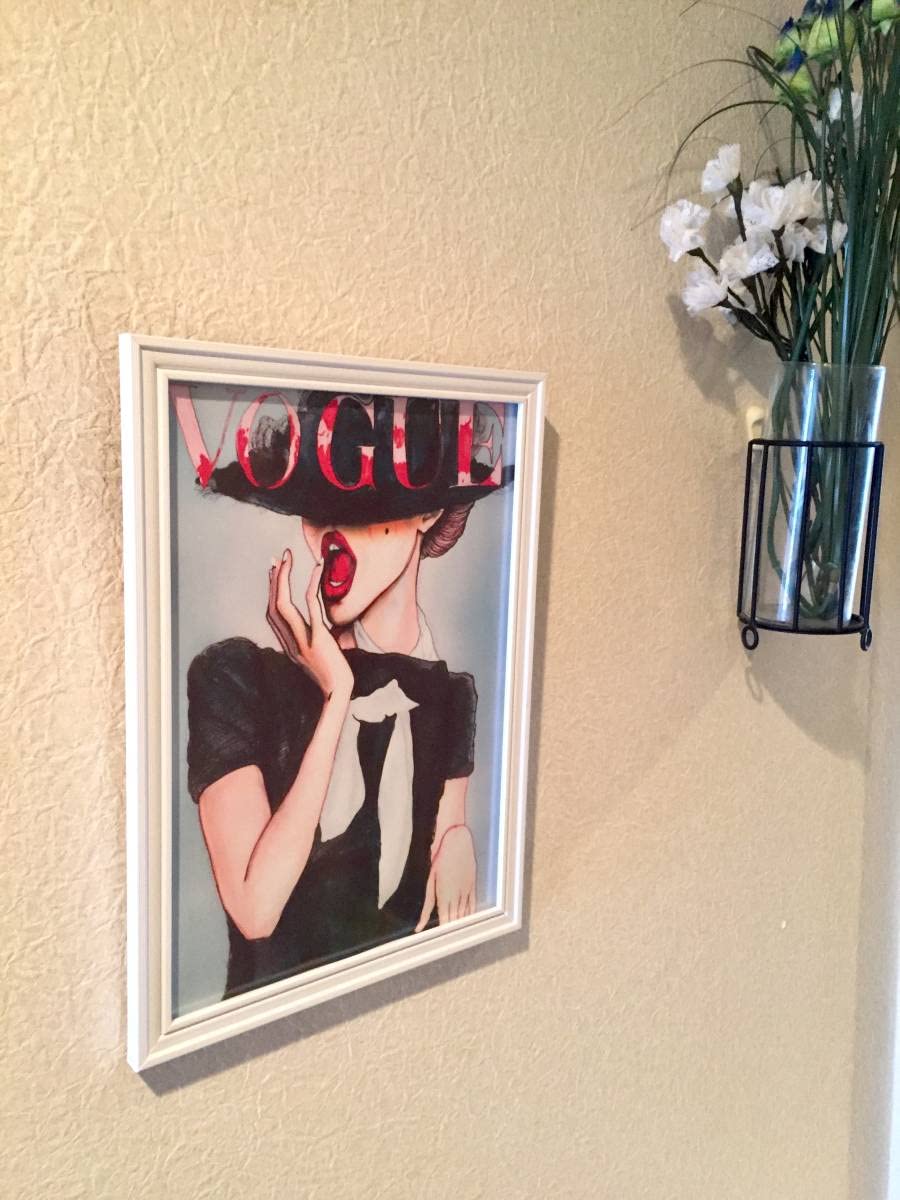 Amazon.co.jp: アートポスター237 VOGUE 額縁付き インテリアポスター