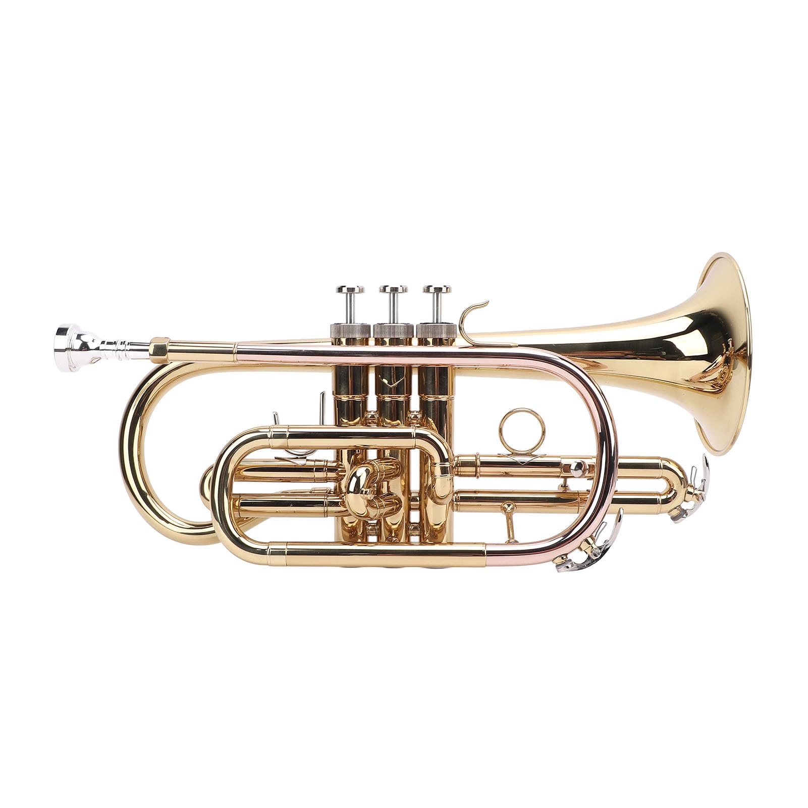Sxhlseller Präzises B-Trompeten-Set mit Gold-Finish für Profis, Heller und Klarer Klang für Liebhaber von Orchesterinstrumenten