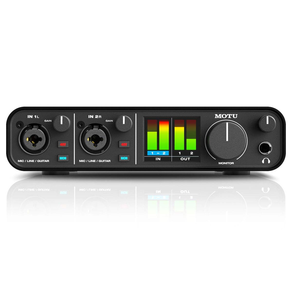 MOTU M2 USB 2-Kanal Audio-Interface + keepdrum Kopfhörer