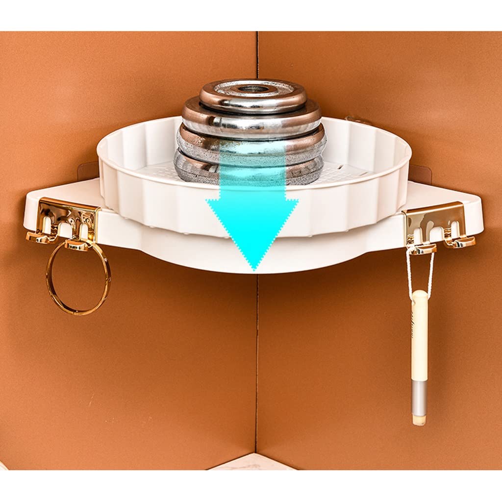 Étagère murale pour salle de bain, étagère murale non perforée pour