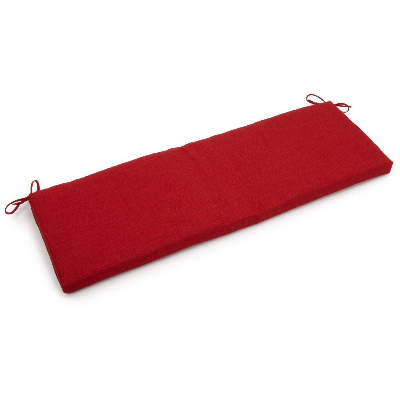Blazing Needles Indoor/Outdoor Bench Cushion, 54" Wide, Paprika