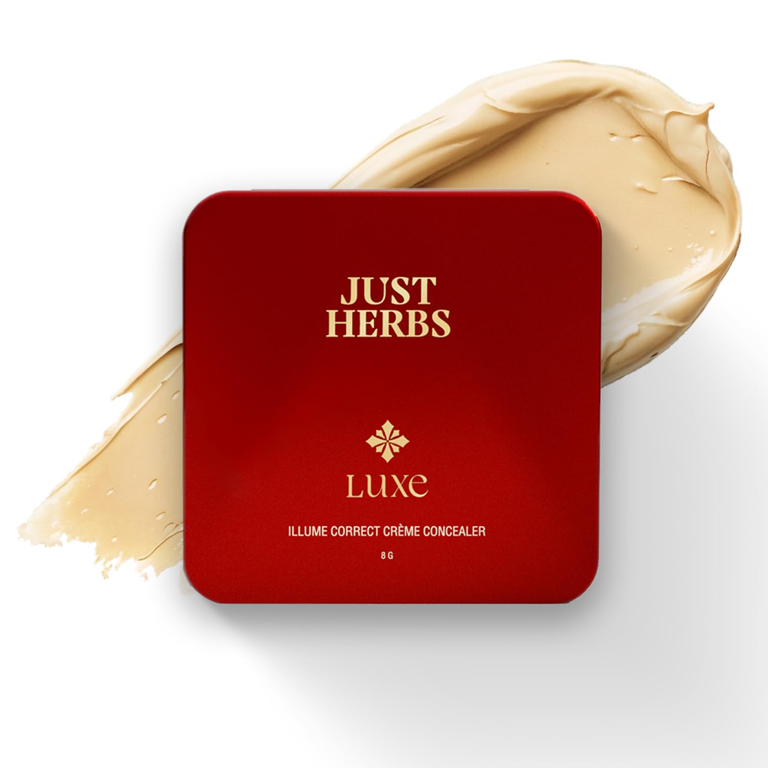 Just Herbs Luxe Illume Correct Créme Concealer | Luxury Makeup | Ayurvedic Skin-Loving Formula | High Coverage | Long-Lasting | Covers Dark Circles (120 NUDE)-image-16