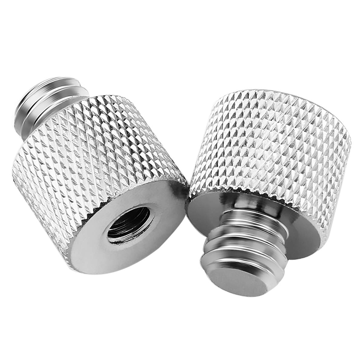 Adaptateur 1/4 à 3/8, Adaptateur fileté Femelle 1/4" à mâle 3/8" pour Moniteur de caméra, Pied de Micro, trépied - Lot de 2