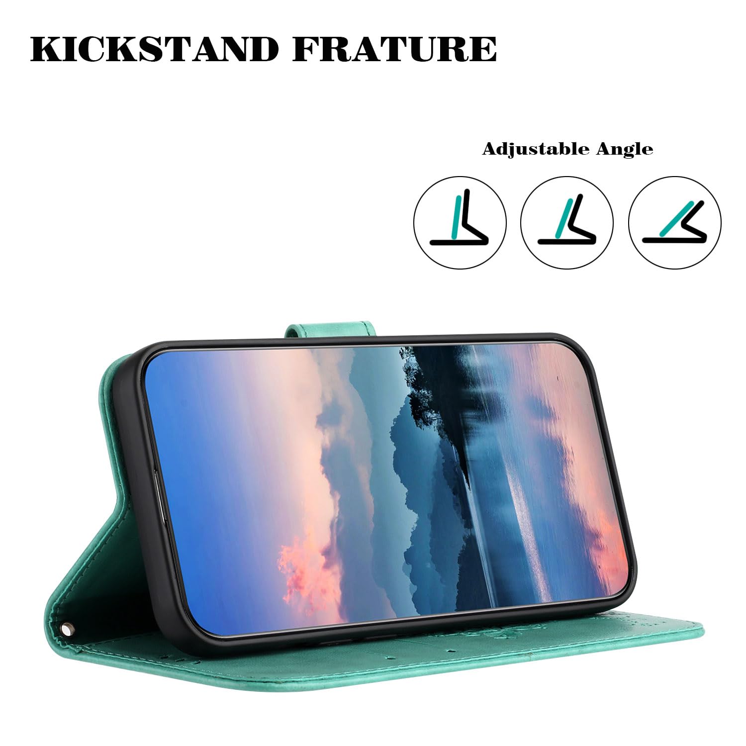 PEIYE Cover Pelle per Xiaomi Redmi 12C / Redmi 11A, Portafoglio PU