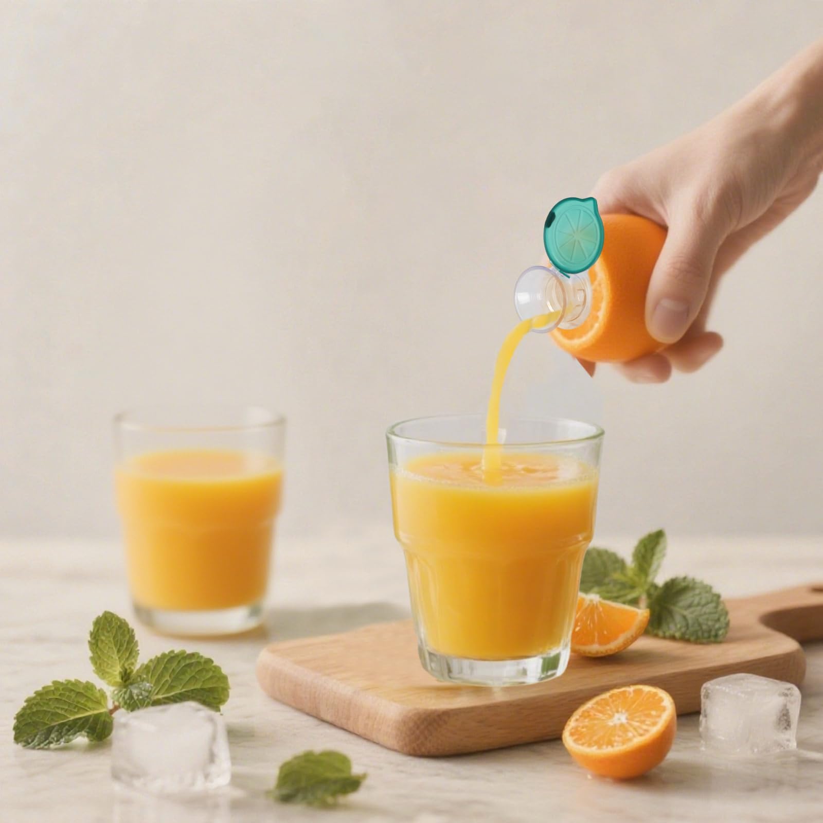 Lemon Mini Squeezer, 2025 New Screw Top Lemon Squeezer, Squeeze Lime,Portable Lemon Juicer With Lid,Built-In Filter Orange Citrus Press,Lime Squeezer for Cocktails, Drinks(2 Pack?