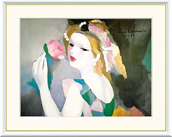 マリー・ローランサン【バラの女】 リトグラフ Amazon｜バラの女 マリー・ローランサン 42× 52㎝ F6 J1-175 額入り