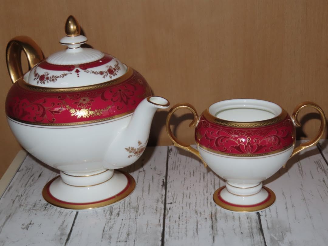 専用　ノリタケ100周年　21ｃｍプレート6枚　クイーンズヘリテージシリーズ Amazon | ノリタケ100周年 ティーポットとおまけ クイーンズヘリテージ