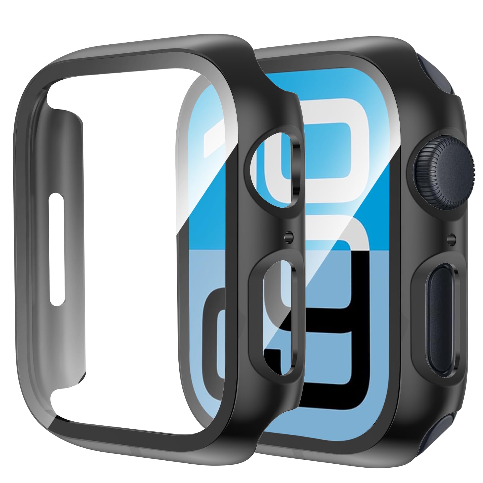 [2 Pack] Case Screen Protector Compatible with Apple Watch SE 3/2nd Gen/SE Series 6/5/4 40mm, Ultra-thin Full Coverage Protective Cover for iWatch 40 mm — view 7