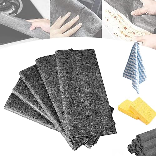 Muentastard - Paño de limpieza mágico grueso, paño de limpieza mágico grueso, toallas para limpiar espejos y vidrios, paño de limpieza mágico de