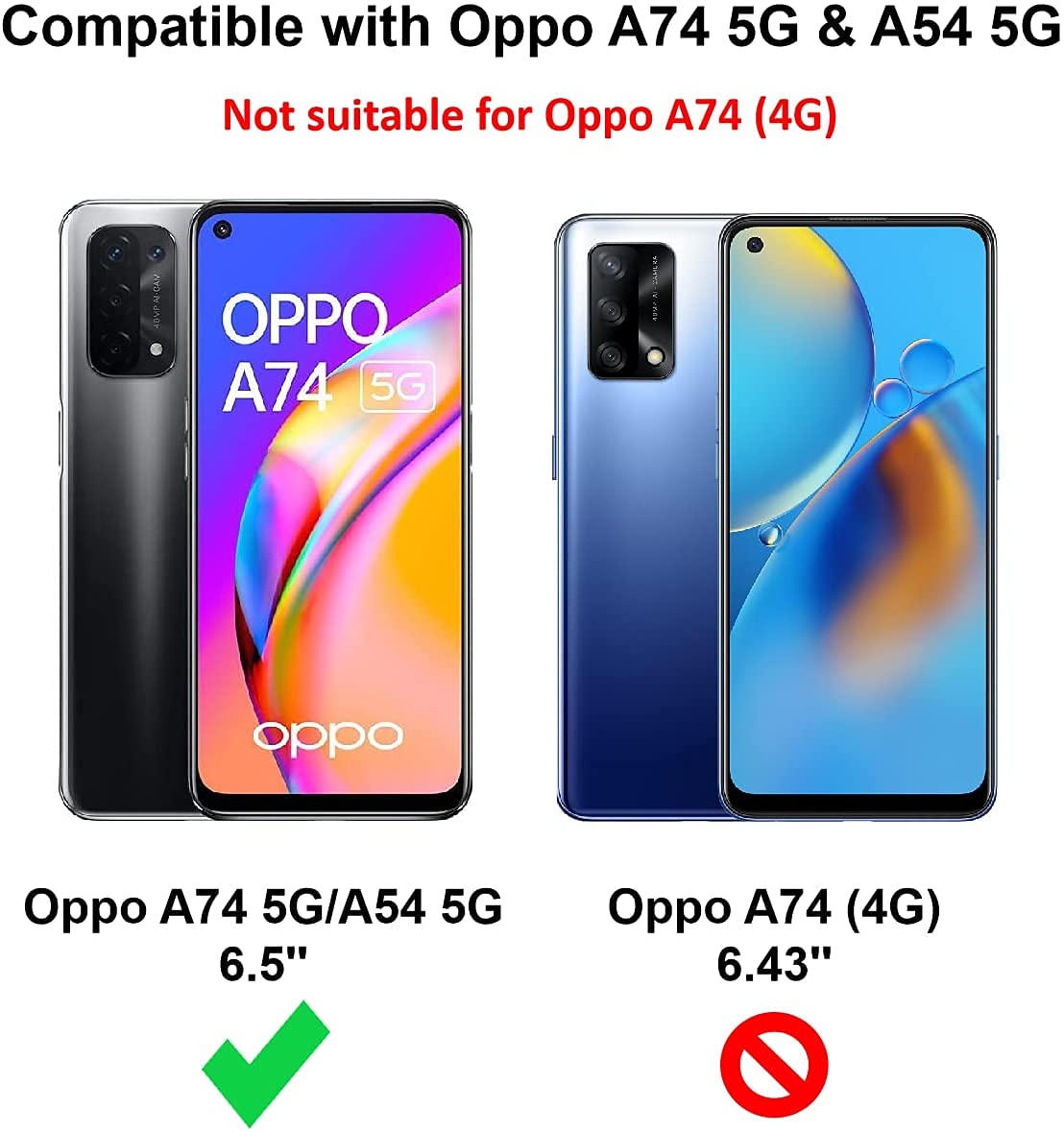 SIMao Cover Per Oppo A74 4G Con Cordino Regolabile - Custodia In Silicone Trasparente Con Laccetto Per Collo E Mano, Colore Rosa - 5