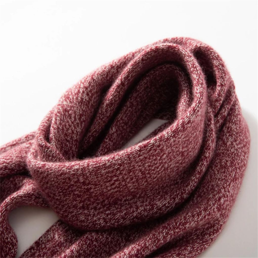 Solider Kaschmirschal für Damen, weich, warm, gestrickt, Wickelzubehör, leicht, gemütlicher Schal