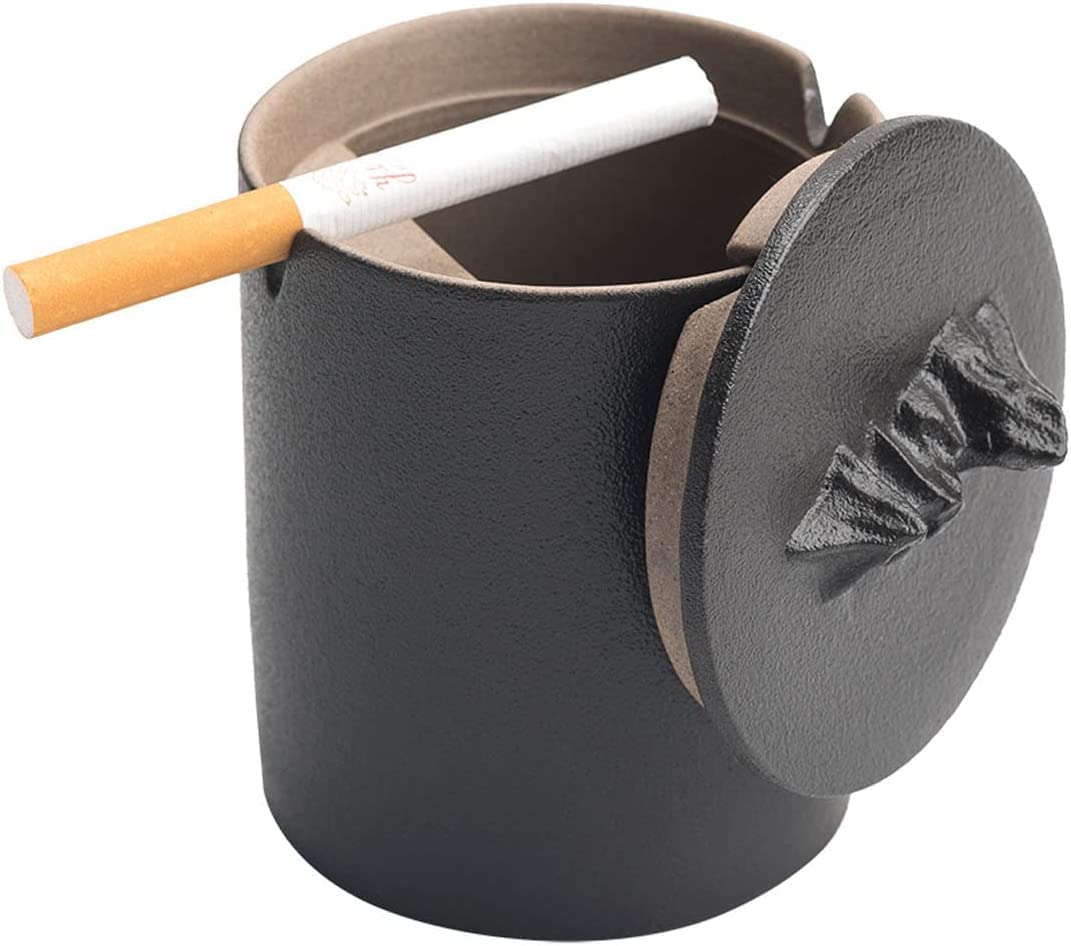 KFGISD, Mini trashcan, bed office trash can, for car/office/house universal organizer waterproof leaving,Black ,Ashtrays