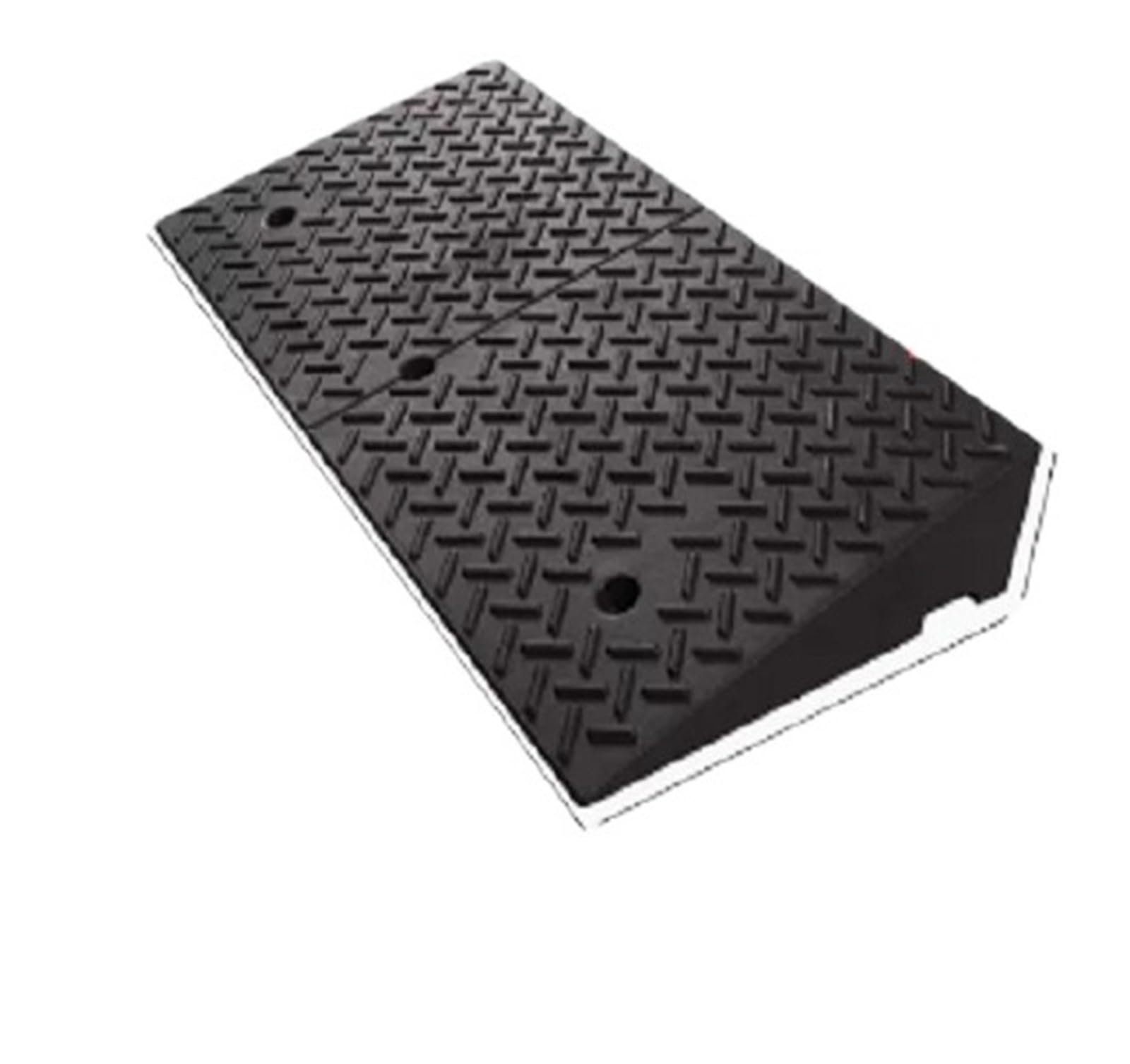 Ground Speed Bumps Rubber and Plastic Step Pad Ramp Curb Household Car Road Threshold Climbing Triangle Speed Bump Uphill Slope, Along The(100x50x20CM)