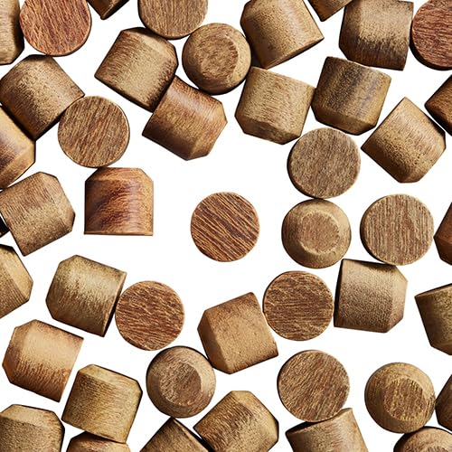 WidgetCo 3/8" Ipe Plugs, 100% Natural Ipe, Outdoor Ironwood Decking Plugs, Chamfer Bottom for Easy Install, Bulk Available (Qty 1000)