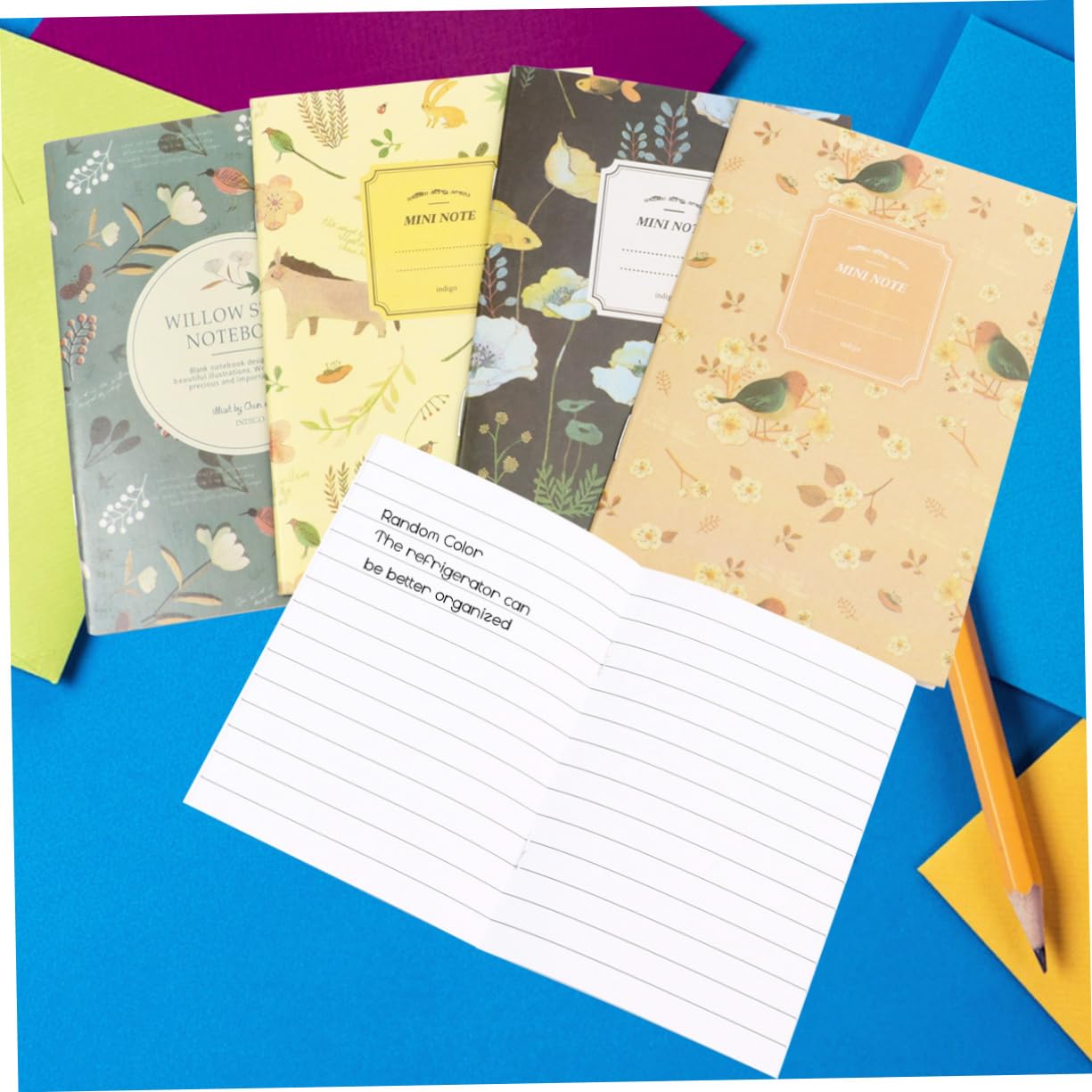 NUOBESTY 2 Ensembles Petit Carnet Mini Cahiers Carnet De Notes Journal Mini-livres Livre Planificateur Quotidien D'exercice De Pratique 50 Pièces * 2