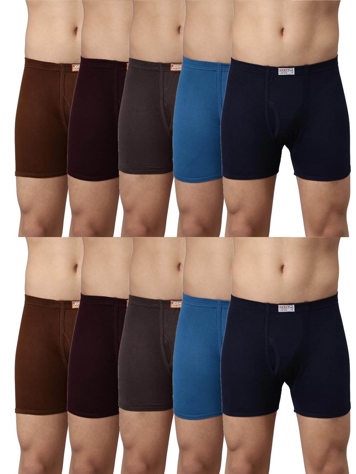 Men's Cotton Classic Solid Trunks-image-47
