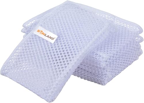 Vista 18 de SUNLAND Paños de malla para lavar platos, sin olor, para cocina, secado rápido y fácil de limpiar, paquete de 12 paños de malla de 12 x 12 pulgadas