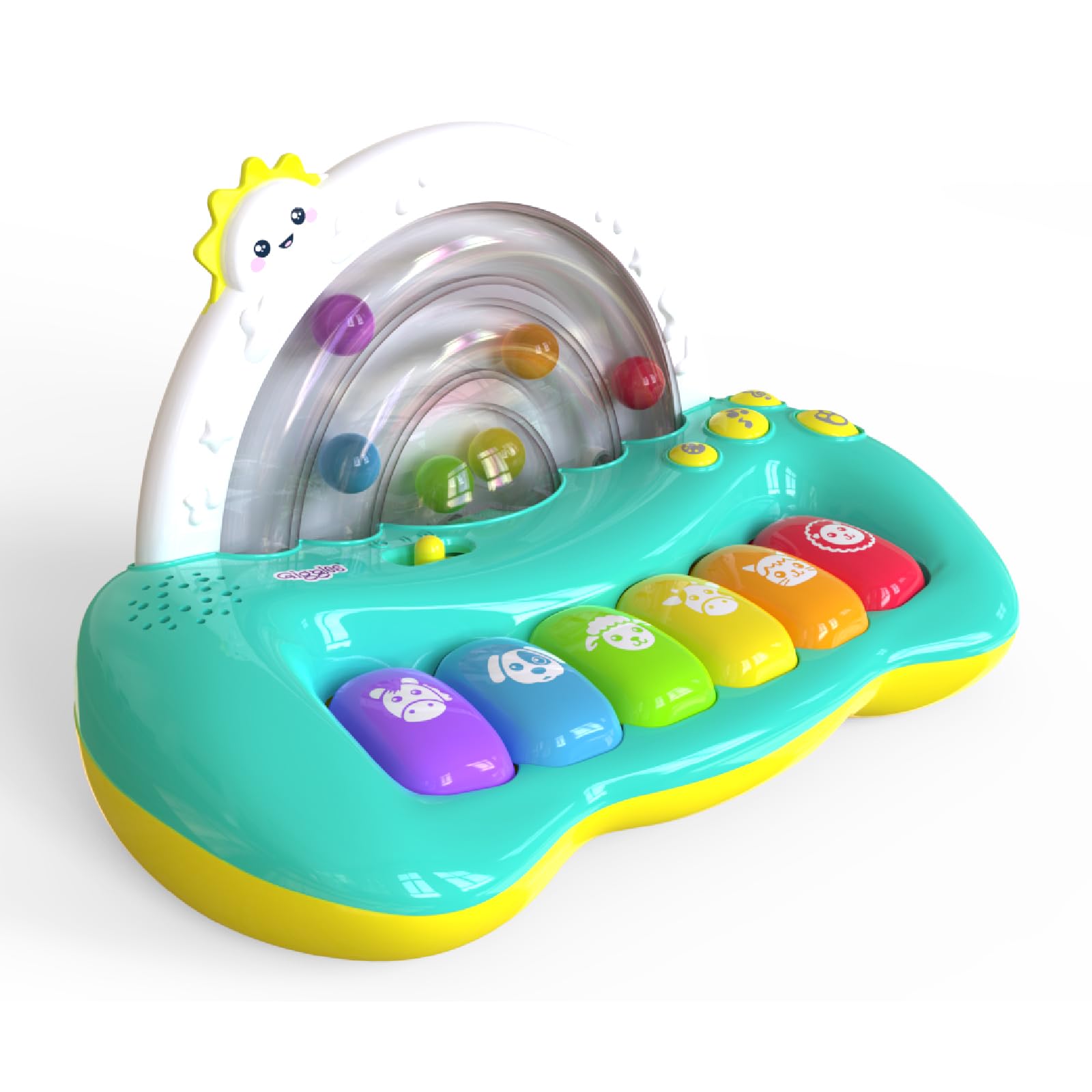 Giggles Funskool Jumpin Melody Keyboard, Musical Toy for Kids With 6 Colorful Keys, Encourages Learning & Development, Fun Activity for Babies, Gift Set for Kid, Age 18+ Months-picture-11