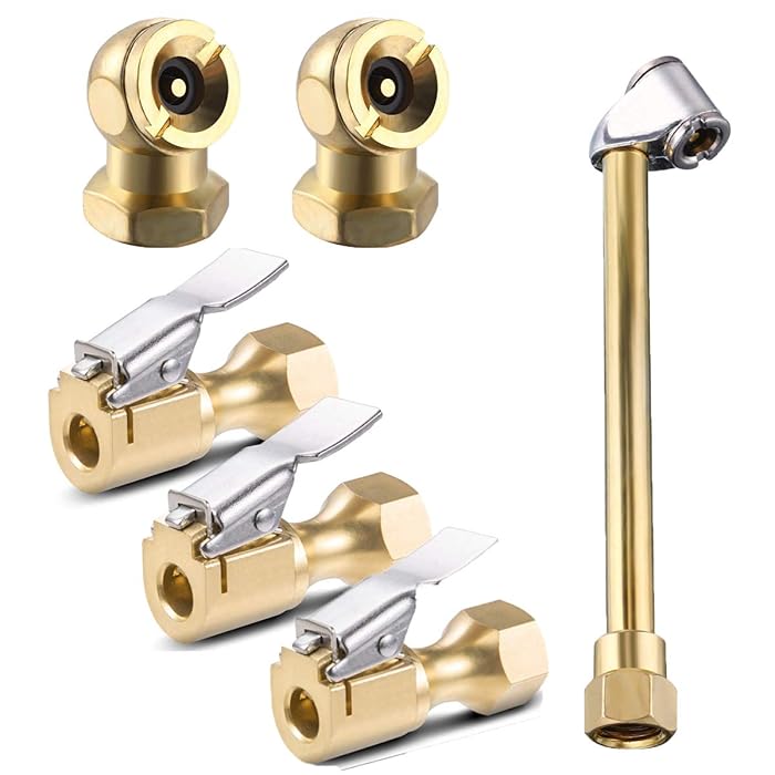 Buy Terberl 6 Pack Tire Air Chuck Set 1Pack 1/4 Inch FNPT Dual Head