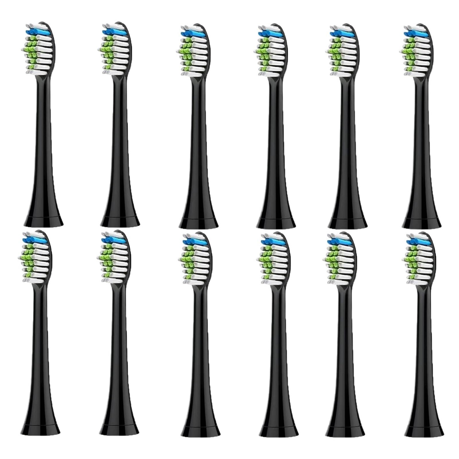12 pezzi compatibili con testine sostitutive for spazzolini elettrici(White 12pcs)